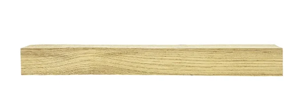 Одномісний дерев'яний промінь ізольований на білому тлі — стокове фото