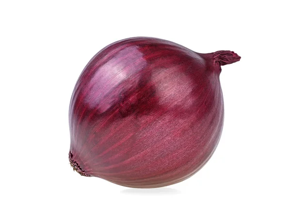 Fresh violet onion isolated on white background — Stock Photo, Image