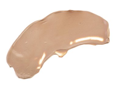 Beyaz backgroun izole makyaj temel temel fırça darbesi