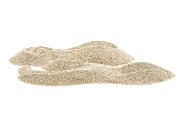 白い背景に隔離された砂の山 — ストック写真