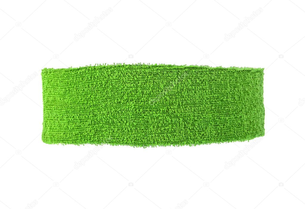 Training headband isolated on a white background. Green color.
