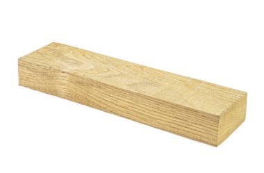 Ahşap tahtası beyaz arka plan üzerinde izole. Meşe ahşap kiriş.