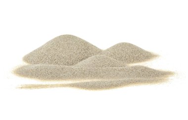 Sand pile isolated on a white background clipart