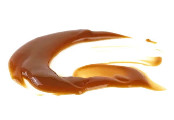 Caramel sauce isolated on a white background — Stock Photo, Image