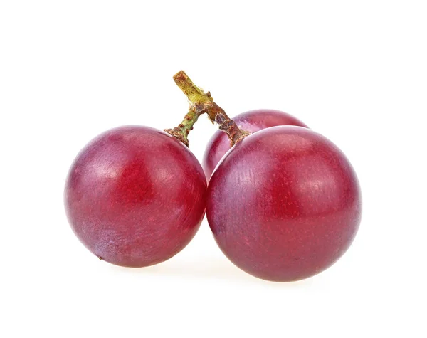 Червоний виноград Ізольовані на білому тлі — стокове фото