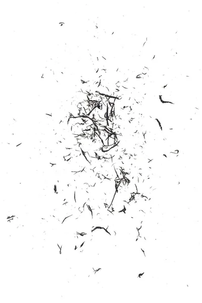 Radiergummi-Schrott auf weißem Hintergrund, schwarze Farbe. Ansicht von oben. — Stockfoto