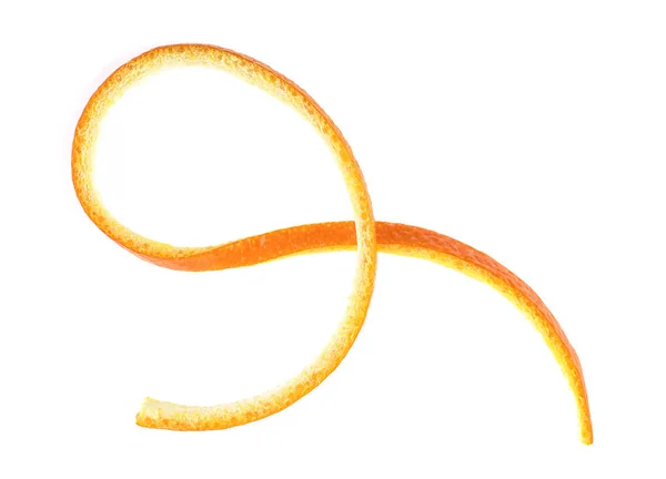 Friss narancshéj elszigetelt fehér background, felülnézet. — Stock Fotó