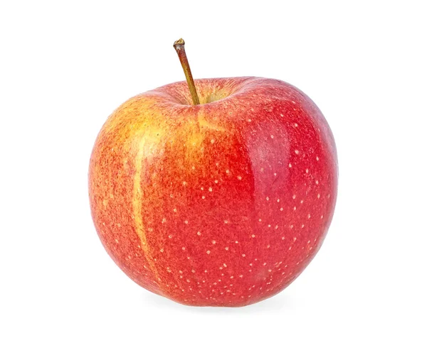 Свіже червоне яблуко ізольоване на білому тлі — стокове фото