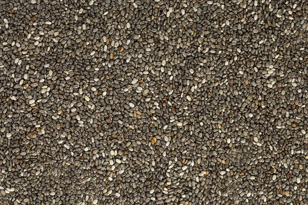 Detailní textura chia semen, jako pozadí. — Stock fotografie