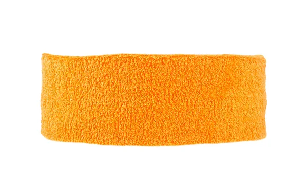 Opaska Treningowa Odizolowana Białym Tle Kolor Pomarańczowy — Zdjęcie stockowe