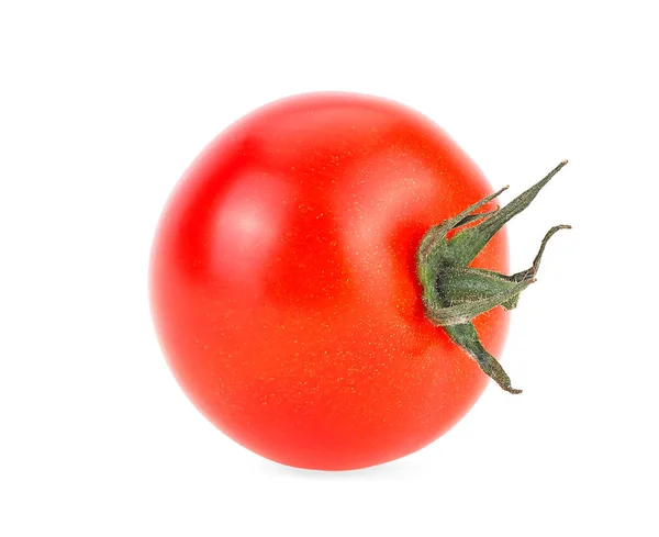 Tomate Vermelho Fresco Isolado Sobre Fundo Branco — Fotografia de Stock