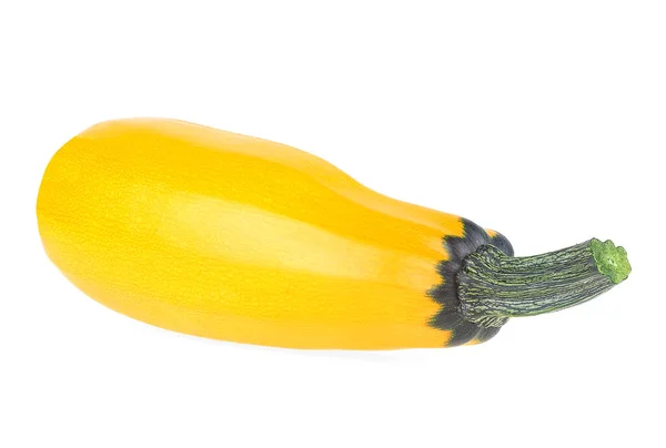Frutto Fresco Zucchine Gialle Isolato Fondo Bianco — Foto Stock