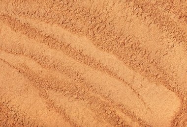 Tütsü - Chandan veya sandal ağacı tozu arka plan olarak, üst görünüm. Ezilmiş sandal ağacı.