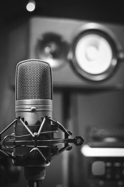 mikrofon ve hoparlör ses Studio