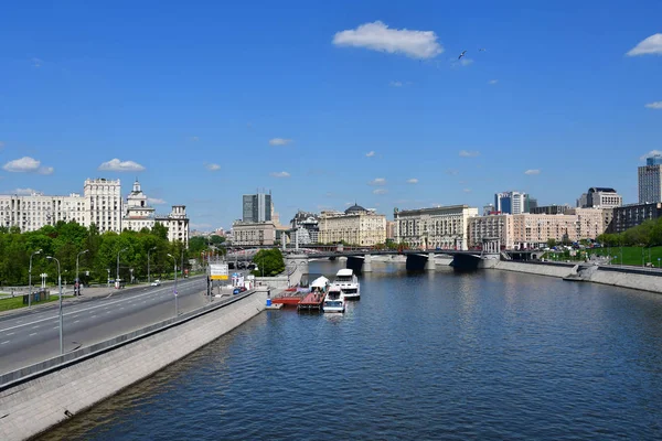 Mosca Russia Maggio 2018 Molo Stazione Kievsky Argine Berezhkovskaya Giorno — Foto Stock