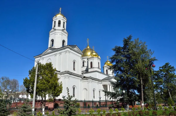 Simferopol Catedral Nome Santo Beato Grão Príncipe Alexander Nevsky Simferopol — Fotografia de Stock