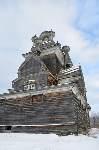 Vladimir Vladimirskaya Iglesia Antiguo Cementerio Podporozhsky Ahora Tracto Montaña Zherebtsova —  Fotos de Stock