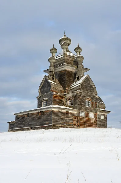 Vladimir Vladimirskaya Igreja Antigo Cemitério Podporozhsky Agora Área Montanha Zherebtsova — Fotografia de Stock