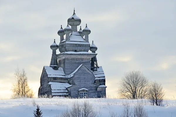 Vladimir Vladimirskaya Iglesia Antiguo Cementerio Podporozhsky Ahora Tracto Montaña Zherebtsova — Foto de Stock