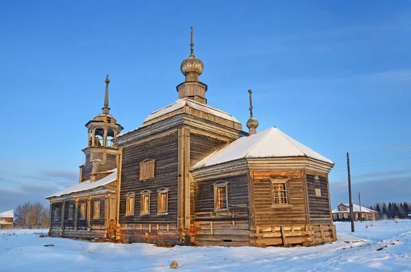 Archangelskregionen Onega District Byn Pachepelda Kyrkan Ärkeängeln Michael Mikhailo Arkhangelskaya — Stockfoto