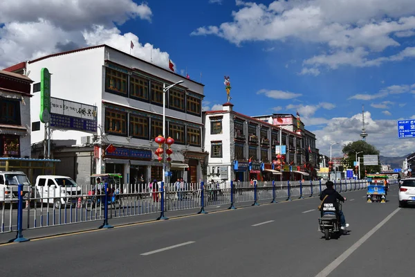 Тибет Лхаса Китай Июня 2018 Года Типичное Строительство Столицы Тибетского — стоковое фото