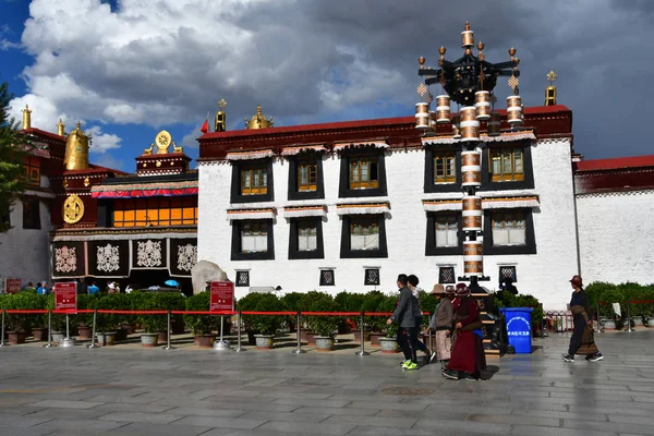 Tibet Lhasa China Juni 2018 Tibet Lhasa Menschen Auf Dem — Stockfoto