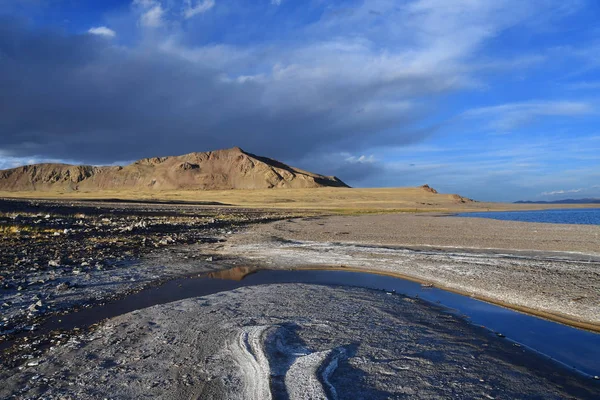 Tibet Occidentale Riva Del Lago Sacro Dangra Dang Gyu Tso — Foto Stock