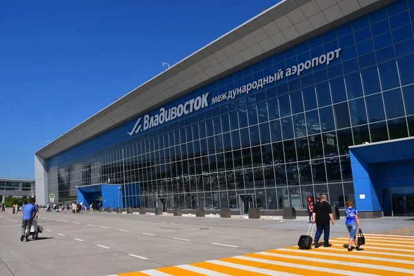 Władywostok Rosja Lipca 2018 Lotnisko Port Lotniczy Władywostoku — Zdjęcie stockowe