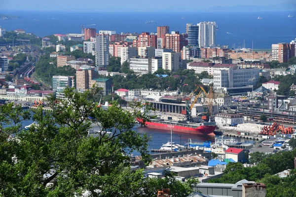 Vladivostok Rusia Agosto 2018 Vista Para Verano Vladivostok Desde Plataforma —  Fotos de Stock