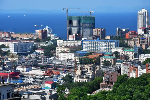 Vladivostok Rusia Agosto 2018 Vista Del Verano Vladivostok Desde Punto —  Fotos de Stock