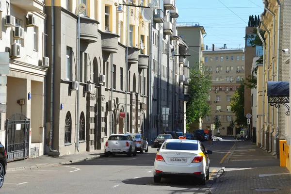 Moscou Rússia Agosto 2018 Carros Yakovoapostolsky Pista Agosto Moscou — Fotografia de Stock