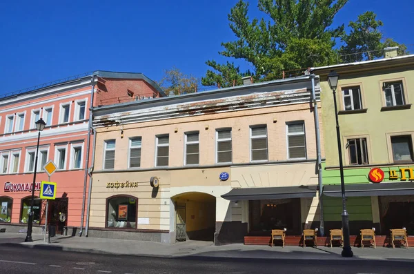 Moskwa Rosja Sierpień 2018 Apartament Dom 1903 Architekt Leonid Stezhensky — Zdjęcie stockowe