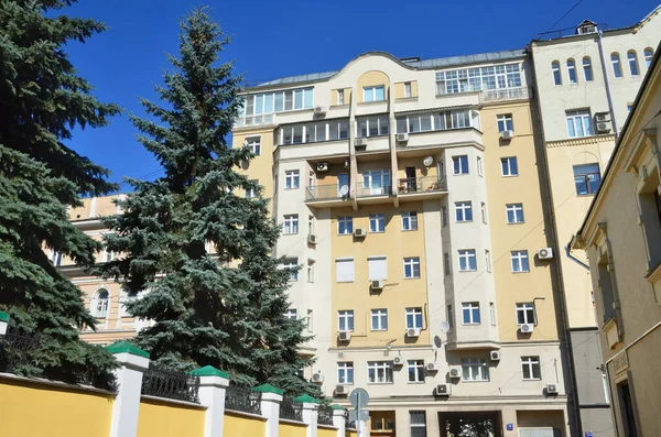 Moskva Rusko Srpen 2018 Dům 9Bytový Dům Počátku Dvacátého Století — Stock fotografie
