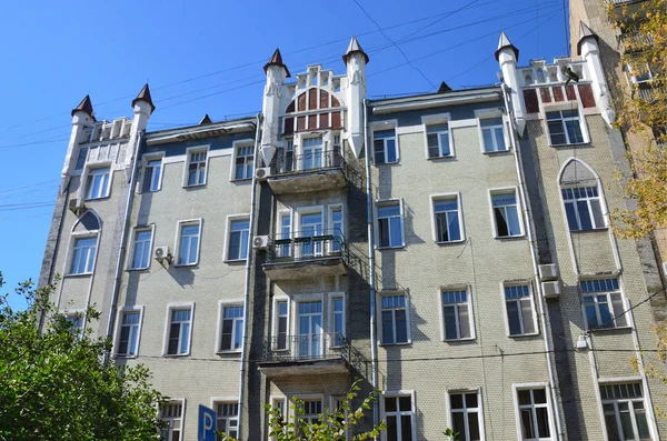 Moscou Rússia Agosto 2018 Casa Edifício Apartamento Casa Skugarevsky Mosolov — Fotografia de Stock