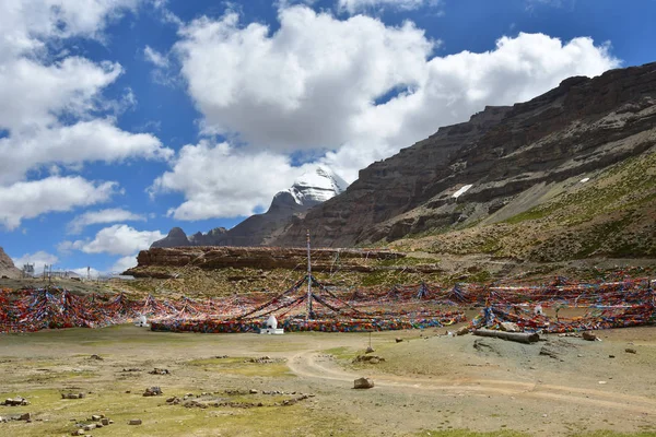Chiny Tybet Południową Ścianą Kailas Latem — Zdjęcie stockowe