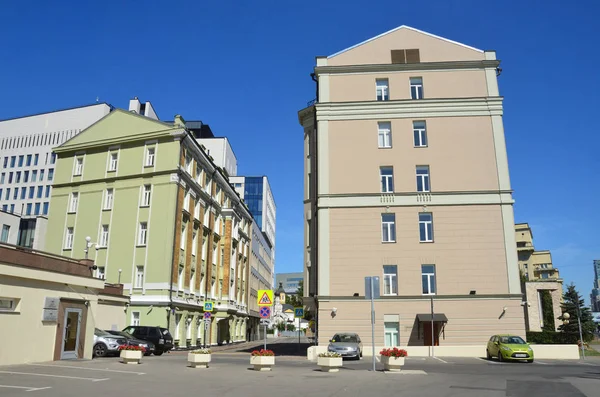 Moscou Rússia Agosto 2018 Moscovo Ulansky Lane Verão Casa Edifício — Fotografia de Stock