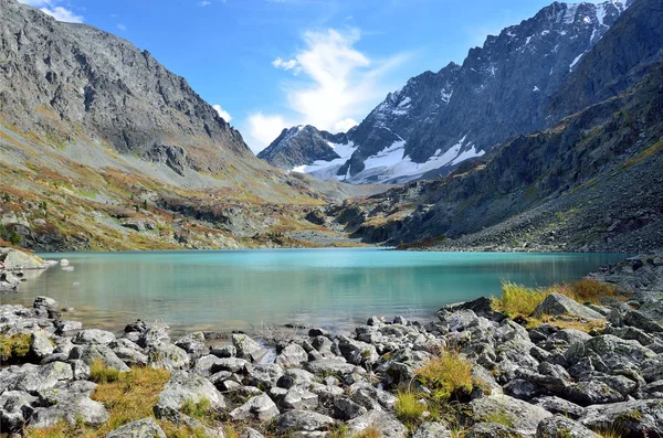 Rússia Montanhas Altai Lago Kuyguk Kuiguk Outono — Fotografia de Stock