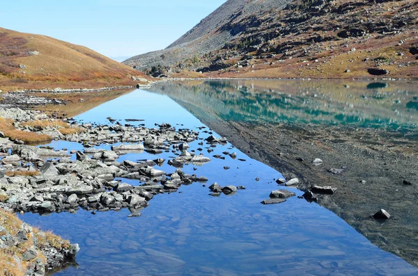 Russia Montagne Dell Altai Lago Acchan Akchan Settembre Con Tempo — Foto Stock