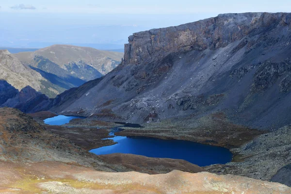 Ρωσία Arkhyz Βουνά Agur Turyi Λίμνες Από Βουνό Περάσει Των — Φωτογραφία Αρχείου