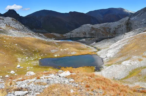 Rússia Arkhyz Pequeno Lago Passo Mylgval Rota Passo Agur — Fotografia de Stock