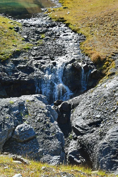 Ryssland Geologiska Misslyckande Bergen Arkhyz Nära Lake Provalnoye — Stockfoto