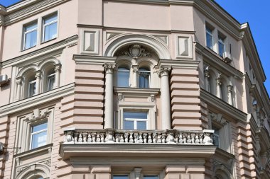 Moskova, Rusya, Eylül, 01, 2018. Sokak Varvarka, evi 7. Ofis ve ticaret evi 