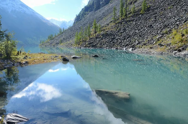 Gran Lago Shavlinskoe Montañas Altai Rusia —  Fotos de Stock