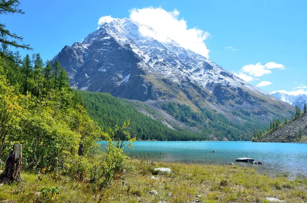 Gran Lago Shavlinskoe Montañas Altai Rusia — Foto de Stock