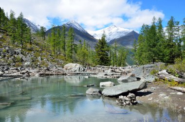 Büyük Shavlinskoe Gölü, Altay Dağları, Rusya Federasyonu