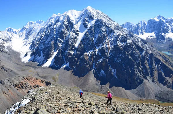 Rusia Las Cumbres Montañosas Altai Cresta Norte Chuya Tiempo Soleado — Foto de Stock