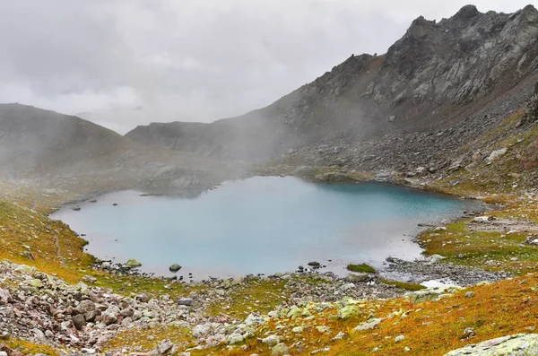 Russland Kaukasus Arkhyz Unterer Sofia Sofiyskoye See Gasthof Regenwetter — Stockfoto