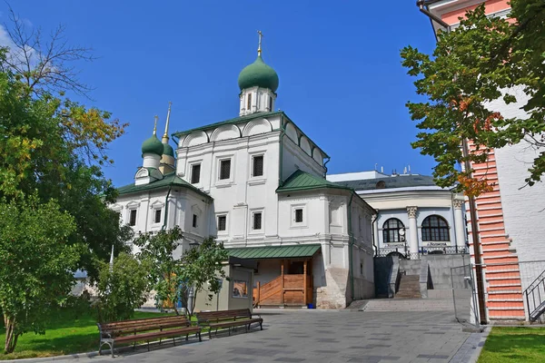 Μόσχα Ρωσία Την Εκκλησία Του Maxim Ευλογημένο Επί Της Varvarka — Φωτογραφία Αρχείου