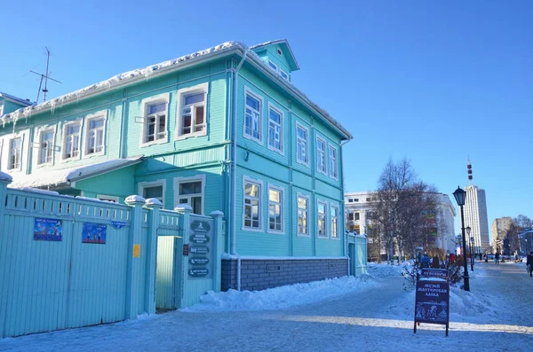 Arkhangelsk Russia February 2018 Arkhangelsk Museum Gingerbread Kozulya Chumbarov Luchinsky — Stock Photo, Image