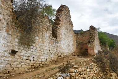 Çin, Tibet, Lhasa. Eski manastır Pabongka Haziran, 7.asır binalar